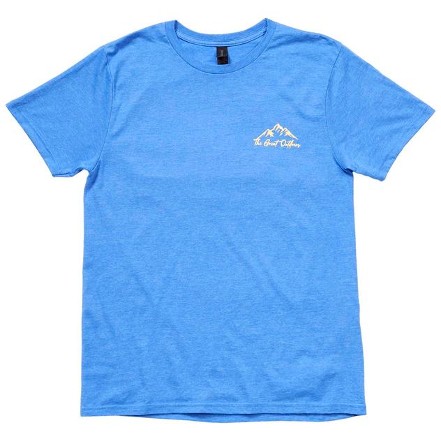 Mens Great Outdoors Short Sleeve Tee - Heather Royal