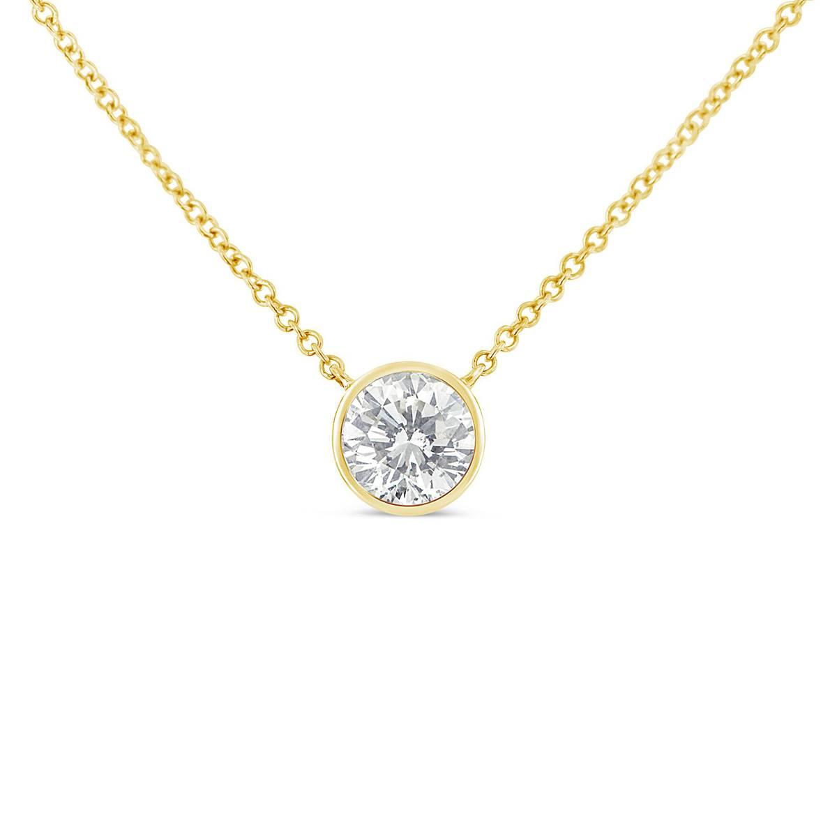 Haus of Brilliance 10kt. Gold 1/3ctw. Diamond Solitaire Pendant
