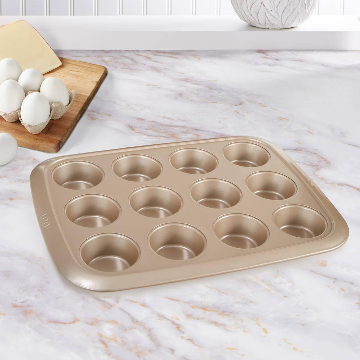 BergHOFF Leo Balance Non-stick Carbon Steel 12-cup Cupcake Pan