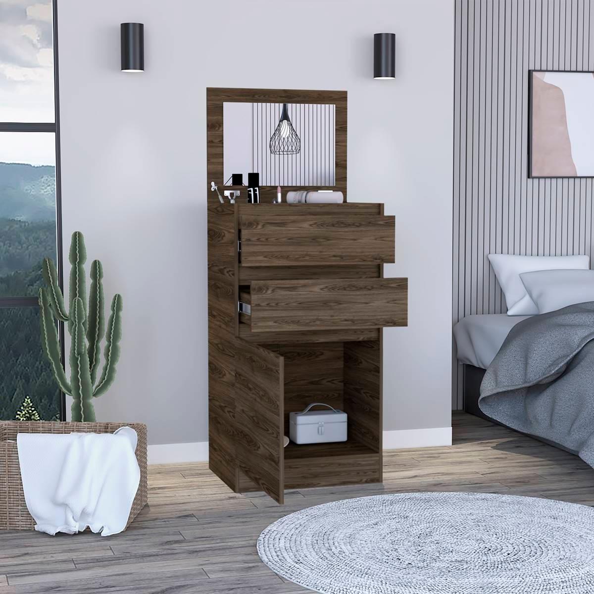 FM FURNITURE Celestial Dresser w/ Cosmetic Station