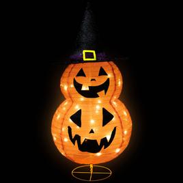 Northlight Seasonal 34in. Jack-O-Lanterns in Witch''s Hat Décor