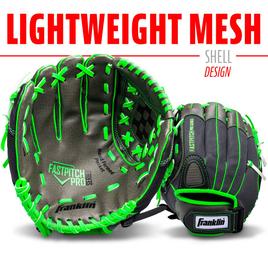 Franklin® 12in Windmill Softball Glove - Grey/Lime