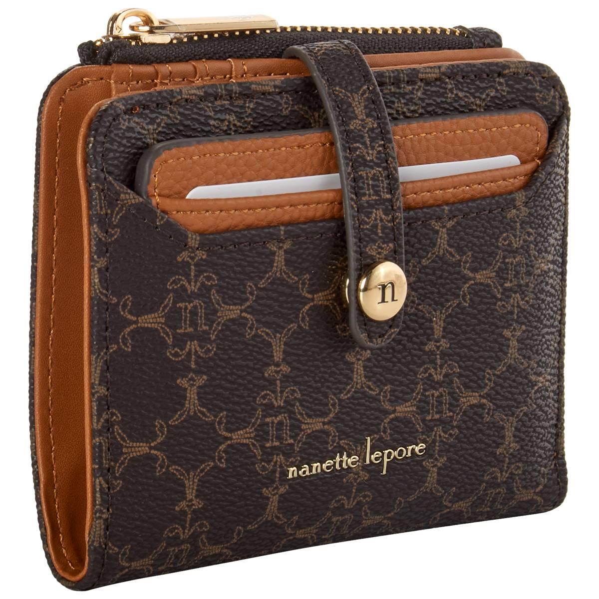 Womens Nanette Lepore Leza Logo Bi-Fold Wallet