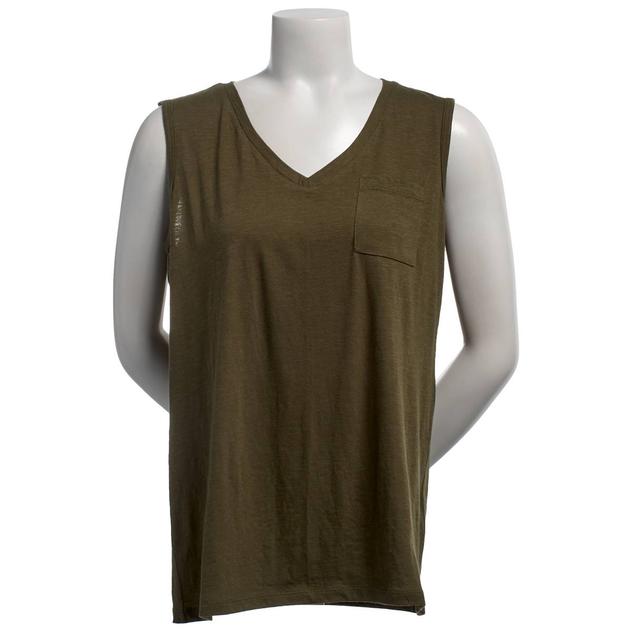 Womens Architect® Sleeveless V-Neck Patch Pocket Tank Top