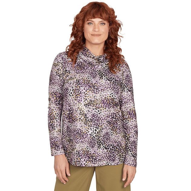 Womens Emaline Deerfield Long Sleeve Cowl Neck Blouse