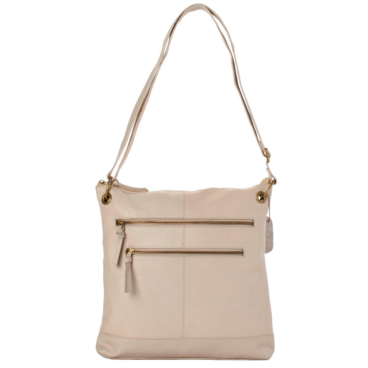 Great American Leather(R) Double Zip Granada Large Crossbody