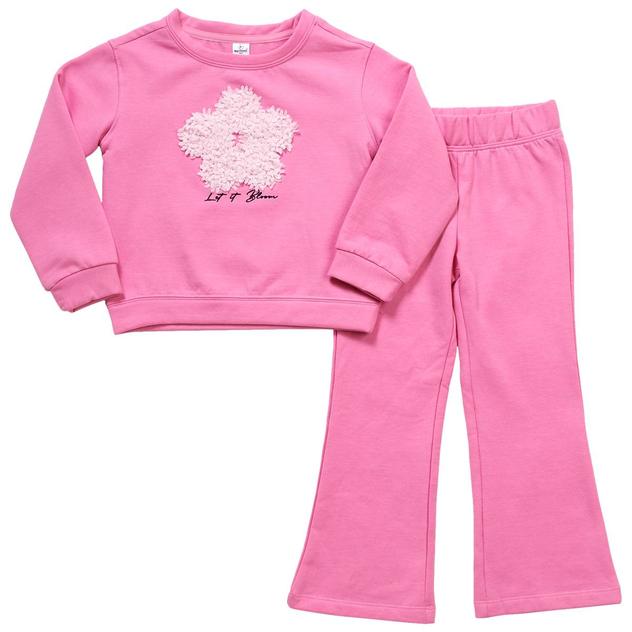 Toddler Girl 90 Degree® by Reflex Bloom Top & Flare Pants Set