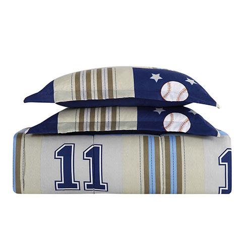 My World Kids Denim & Khaki Sports Comforter Set