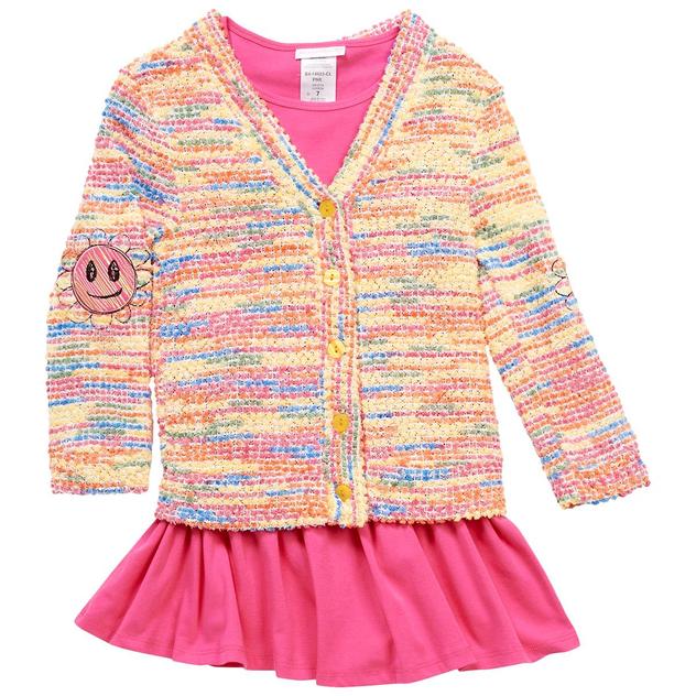 Girls (7-16) Bonnie Jean Confetti Cardigan & Knit Dress