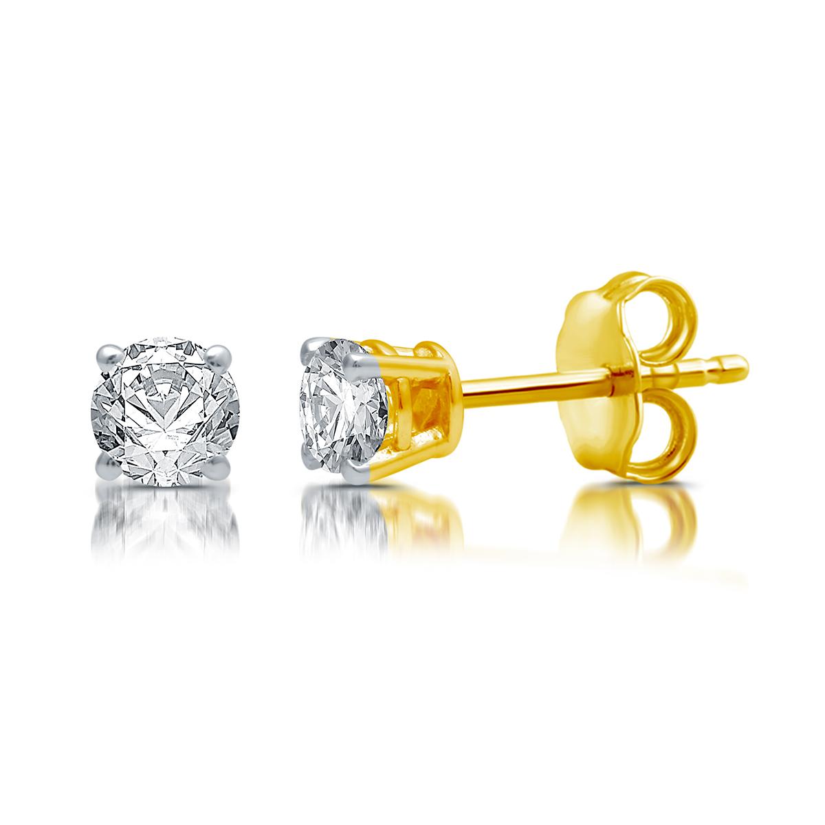 Nova Star® 1/2ctw. Lab Grown Diamond Prong Set Stud Earrings
