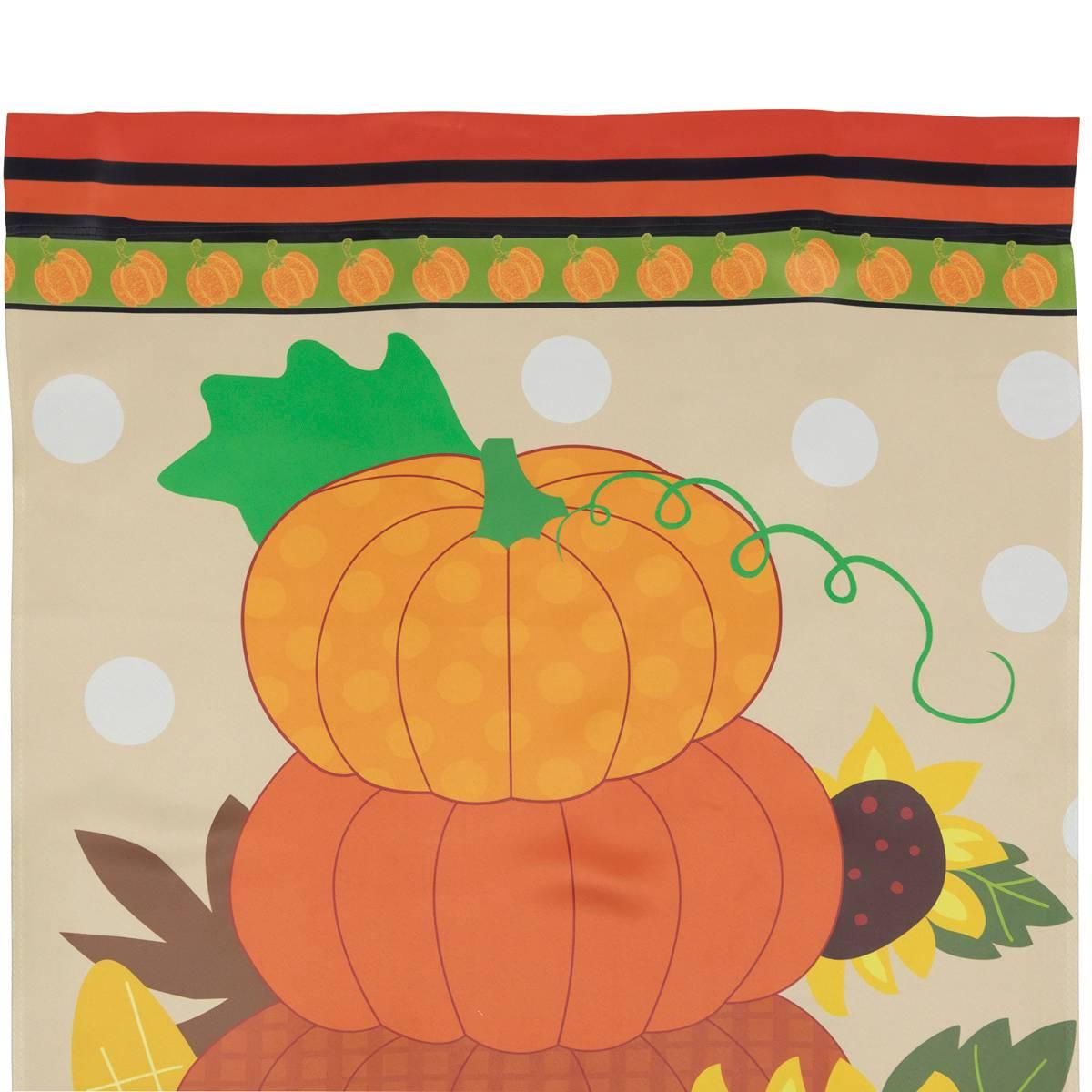 Northlight Seasonal Pumpkins and Sunflowers Garden Flag