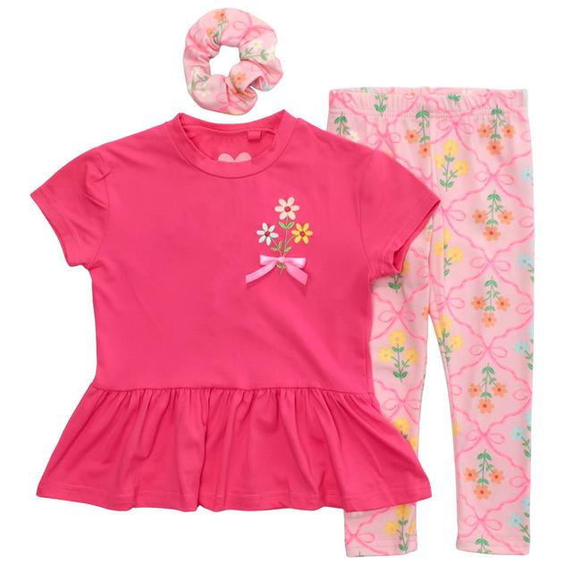 Toddler Girl Freestyle Revolution 3pc. Floral Tunic & Legging Set