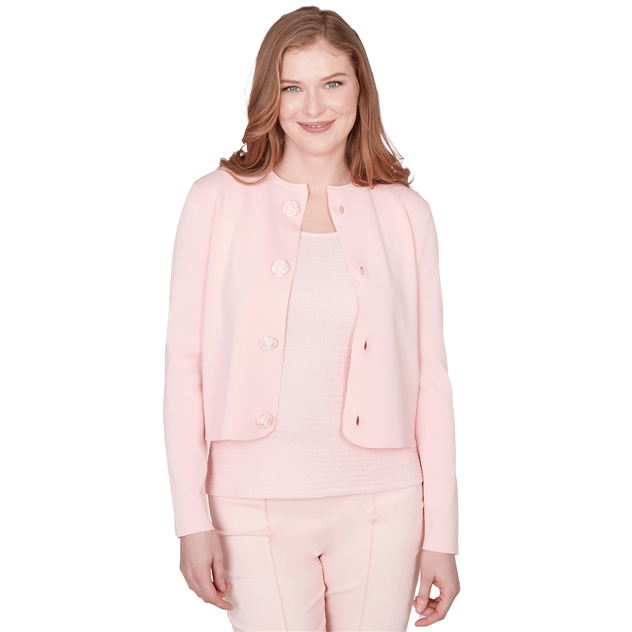 Petite Emaline Enchanted Bloom Floral Button Cardigan