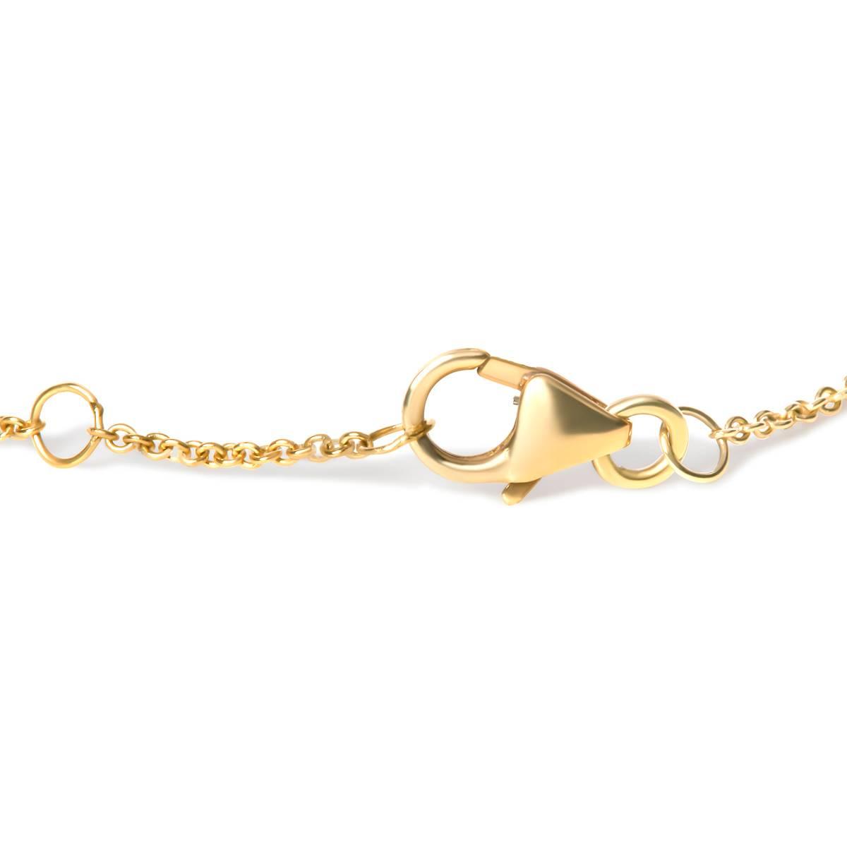 Haus of Brilliance 10kt. Yellow Gold Blue Sapphire Link Bracelet