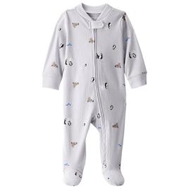 Baby Unisex (NB-9M) Carter''s(R) Penguin & Seal Ribbed Zip Sleeper