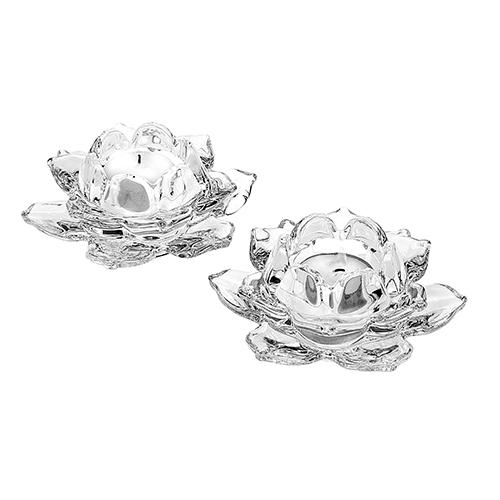 Godinger Set of 2 Lotus Votive Holder