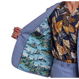 Mens Paisley & Gray® Suit Jacket - French Blue