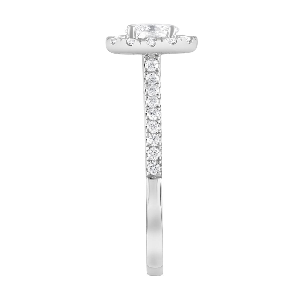 Nova Star® 14kt. White Gold 1ctw. Lab Grown Diamond Oval Ring
