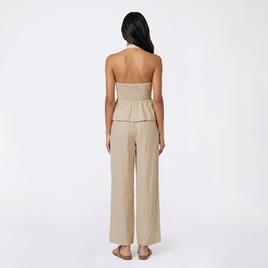 Juniors Hunter & Brown 2 Piece Halter Top and Wide Leg Pants Set