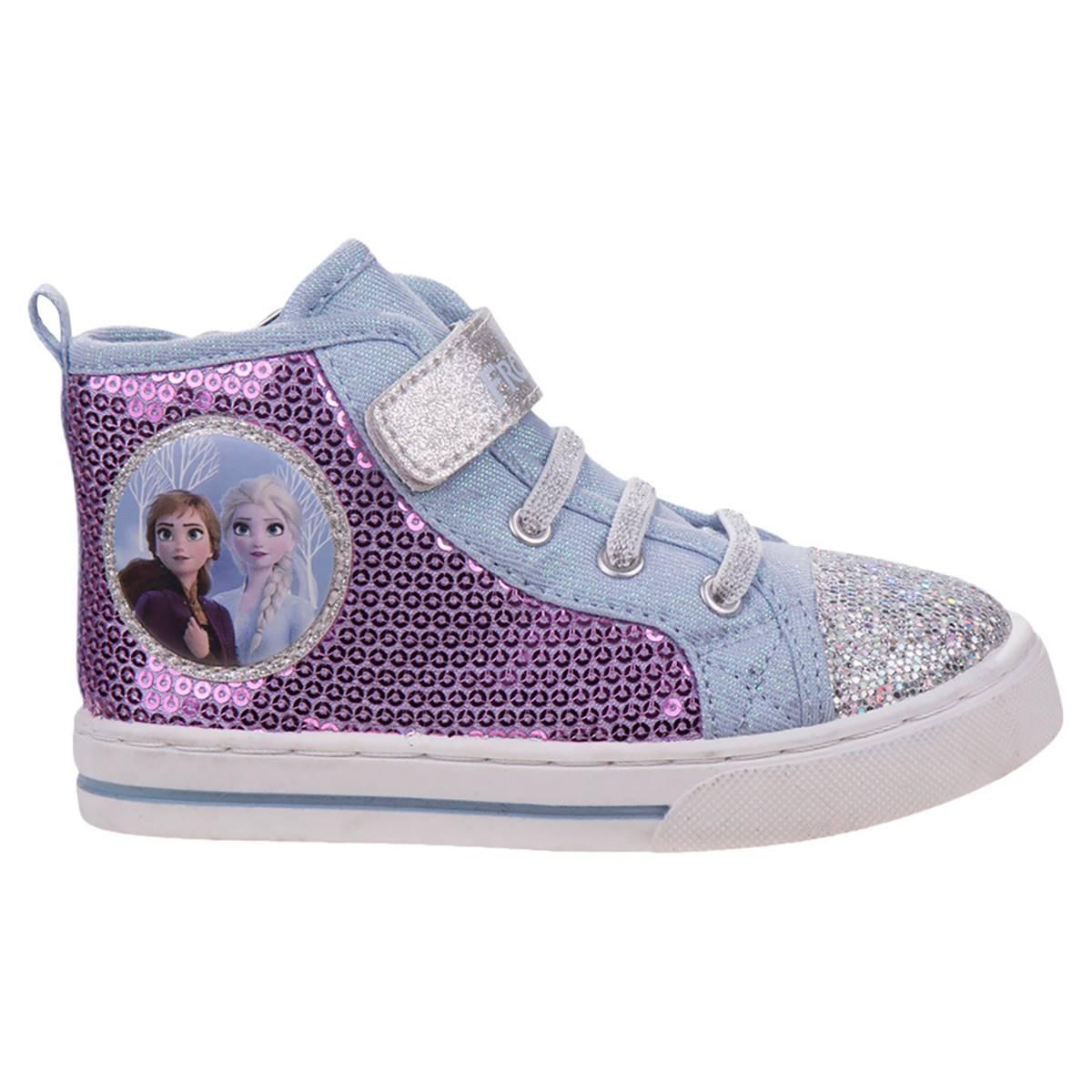 Little Girls Disney Frozen Elsa and Anna Canvas Fashion Sneakers