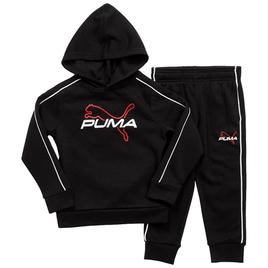Boys (4-7) Puma(R) 2pc. Cotton Pullover & Jogger Set - Puma Black