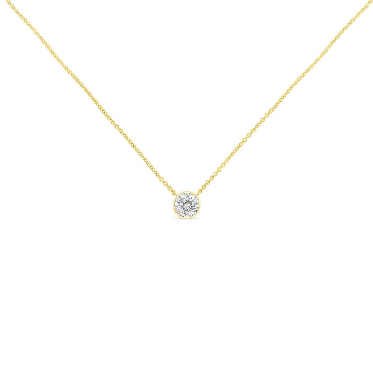 Haus of Brilliance 10kt. Gold 1/3ctw. Diamond Solitaire Pendant