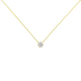 Haus of Brilliance 10kt. Gold 1/3ctw. Diamond Solitaire Pendant