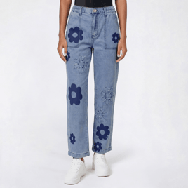 Juniors Gogo Jeans Floral Print Jeans