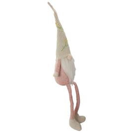 Northlight Seasonal Sitting Gnome w/ Floral Knitted Hat Figurine