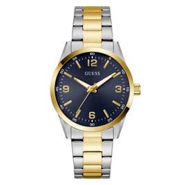 Mens Guess Two-Tone Indigo Sunray Dial Analog Watch - GW0965G4