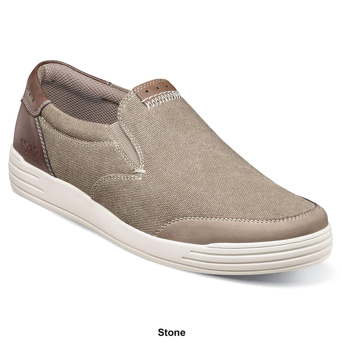 Mens Nunn Bush KORE City Walk Canvas Moc Toe Slip-On Loafers