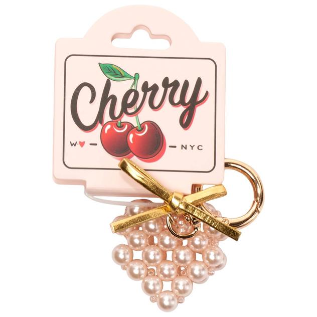 Womens DS Fashion Pearl Heart Bag Charm