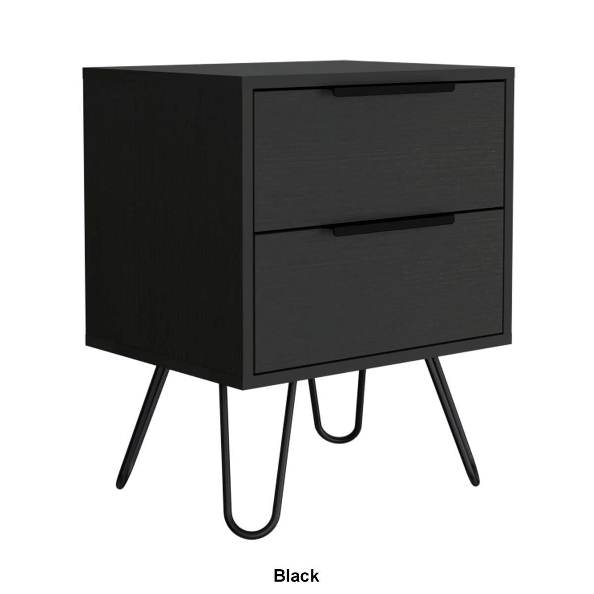 FM FURNITURE Nuvo 2-Drawer Nightstand