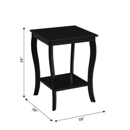 Convenience Concepts American Heritage Square End Table w/ Shelf
