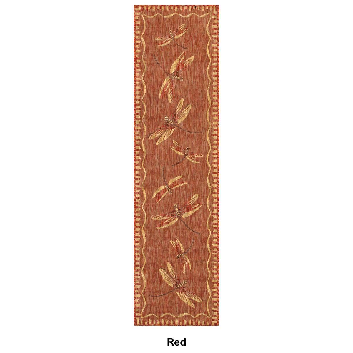 Liora Manne Carmel Dragonfly Indoor/Outdoor Runner