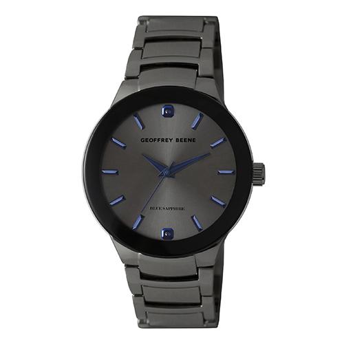 Mens Geoffrey Beene® Gunmetal Bracelet Watch - GB8188GU