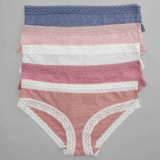Womens Laura Ashley® 5pk. Bikini Panties w/Lace Trim LS4656-5PKJ