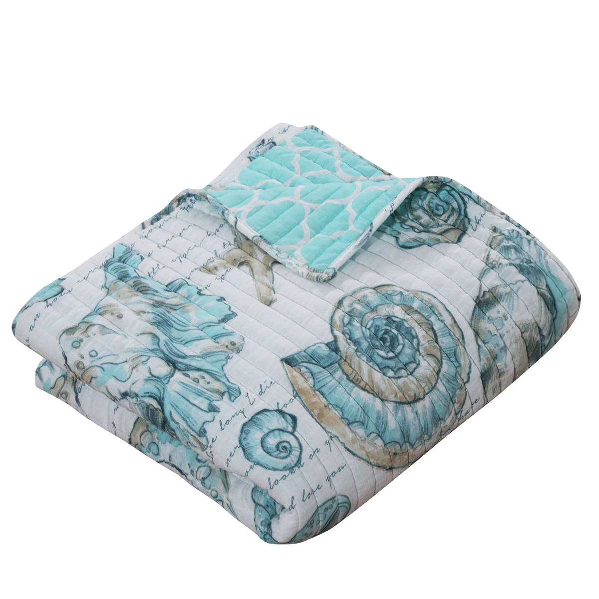 Greenland Home Fashions(tm) Cruz Reversible Quilted Throw Blanket