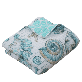 Greenland Home Fashions(tm) Cruz Reversible Quilted Throw Blanket