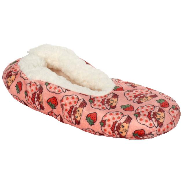 Womens Fuzzy Babba Strawberry Shortcake™ Slippers