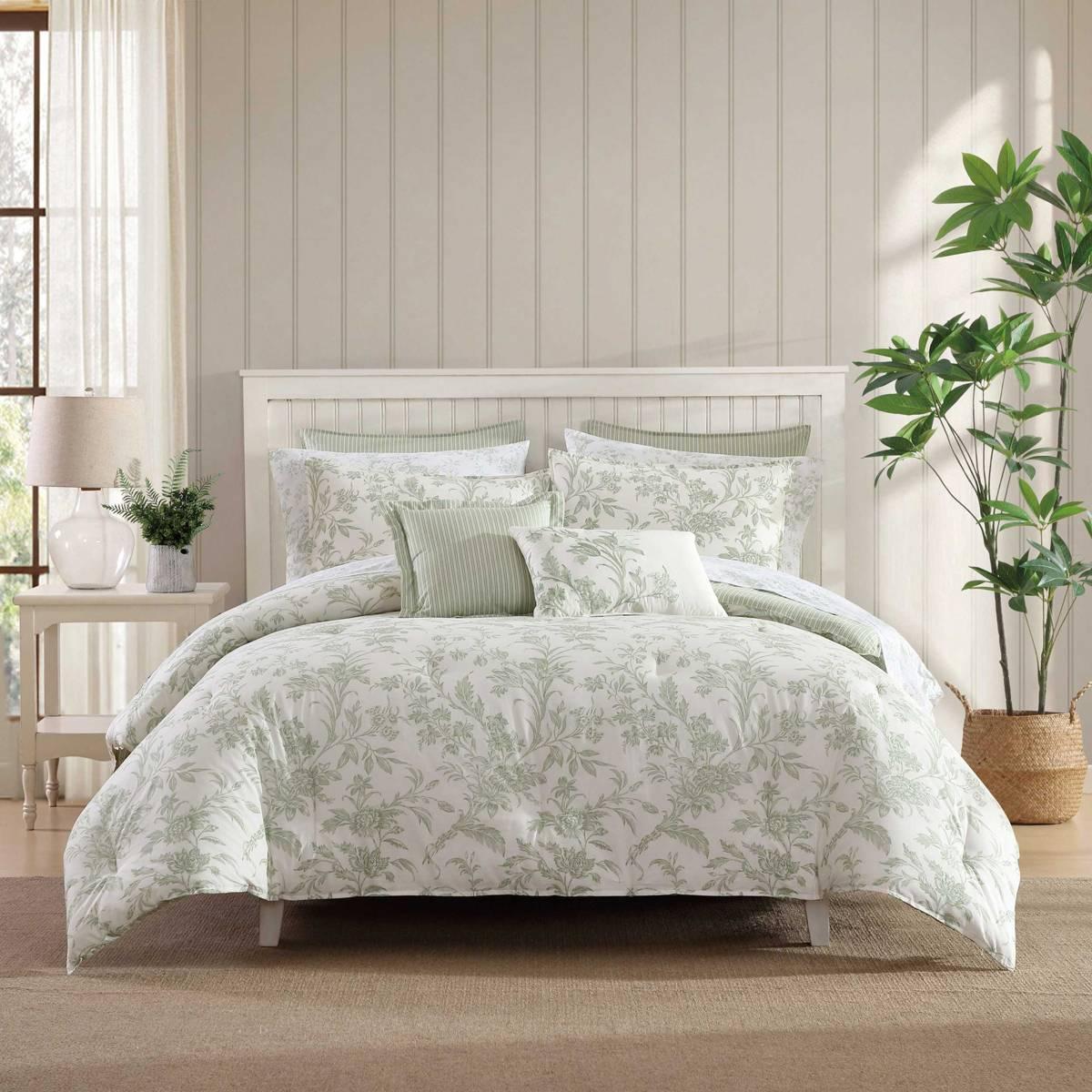 Laura Ashley Natalie Cotton Reversible Duvet Cover Set
