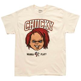 Young Mens Freeze Chucky Wanna Play Short Sleeve Graphic Tee