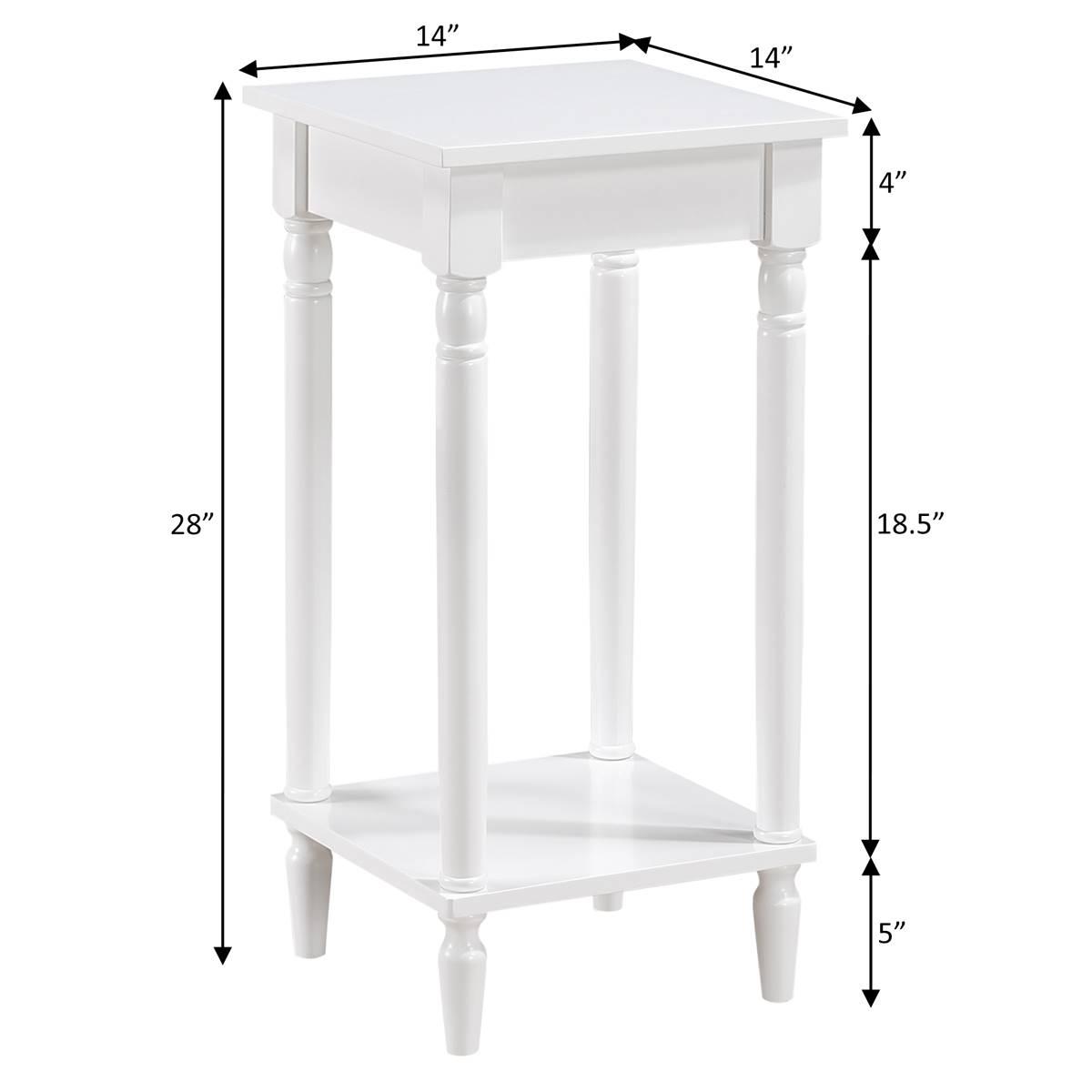 Convenience Concepts French Country Kim End Table w/ Shelf