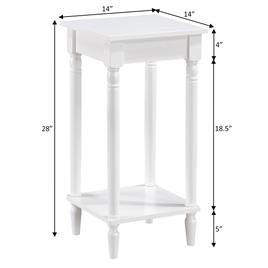 Convenience Concepts French Country Kim End Table w/ Shelf