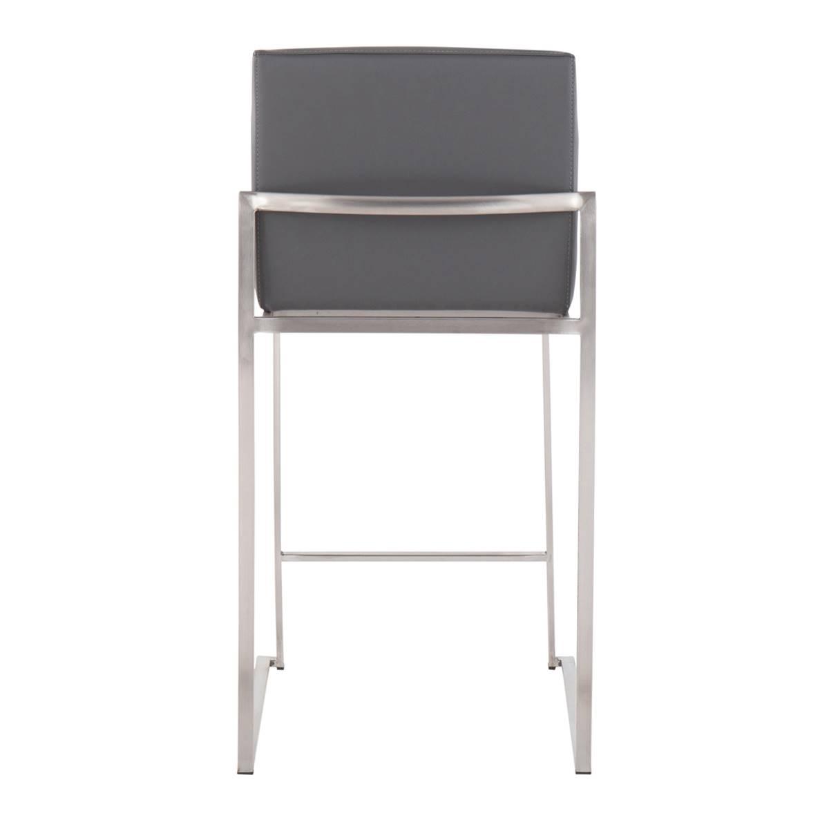 LumiSource Fuji Contemporary High Back Counter Stools - Set of 2
