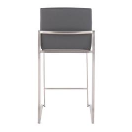 LumiSource Fuji Contemporary High Back Counter Stools - Set of 2