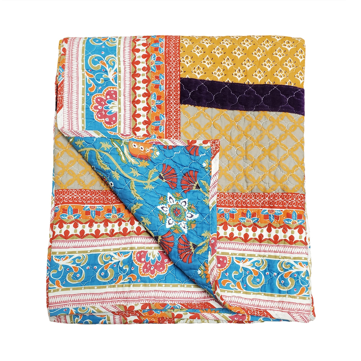 Greenland Home Fashions(tm) Thalia Reversible Quilted Throw Blanket