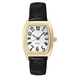 Womens Gold-Tone Tonneau Shape Case Watch - 9403G-07-H02