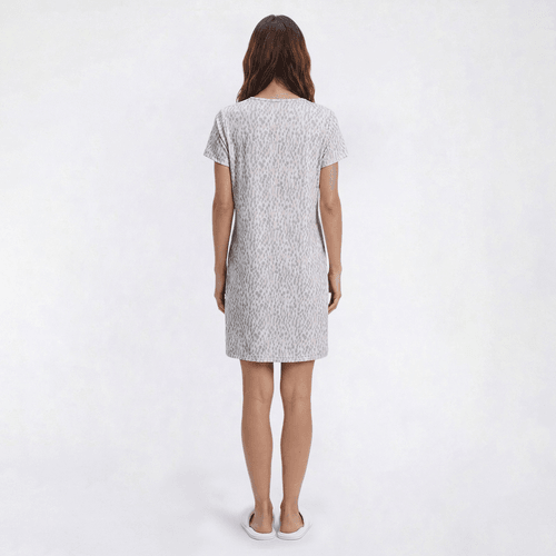 Womens René Rofé® Short Sleeve Animal Poly Spandex Nightshirt