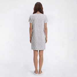 Womens René Rofé® Short Sleeve Animal Poly Spandex Nightshirt
